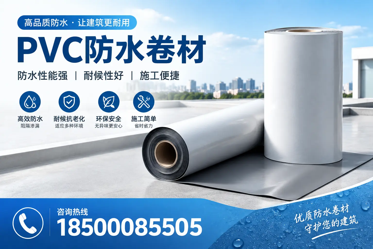 PVC防水卷材的维护保养秘籍,保障双河客户的投资